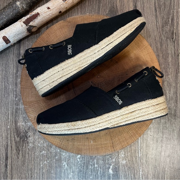 *Bobs | Set Sail Wedge Espadrille in Black SN 34100 Size 8 - Picture 5 of 14